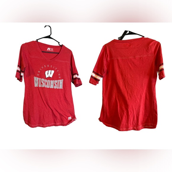 Women’s Wisconsin Red Tee, Medium (7-9) - Picture 1 of 2